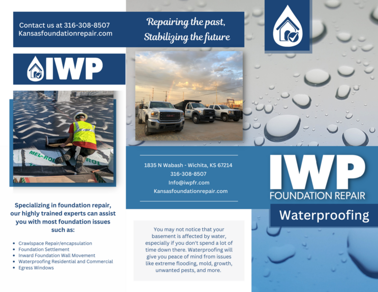 IWP Foundation Repair - Basement Waterproofing Brochure - PNG Page 1