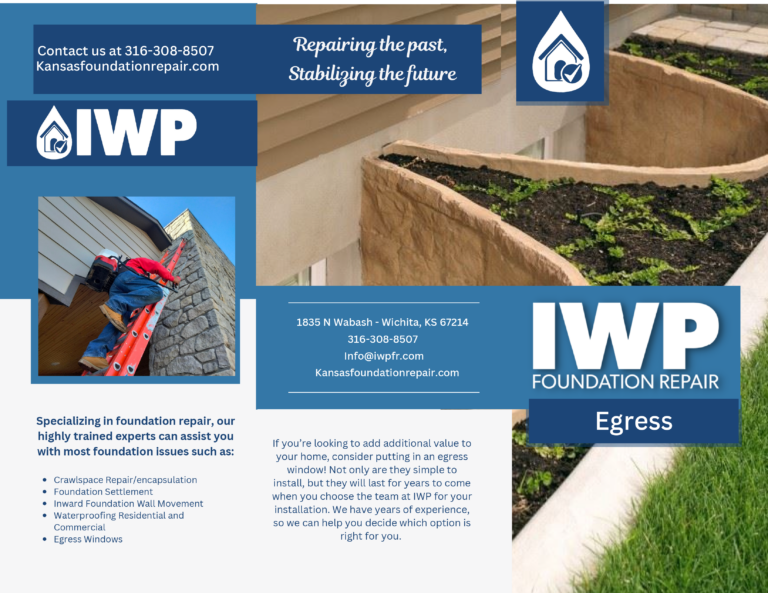 IWP Foundation Repair - Egress Windows - Downloadable Brochure - 1