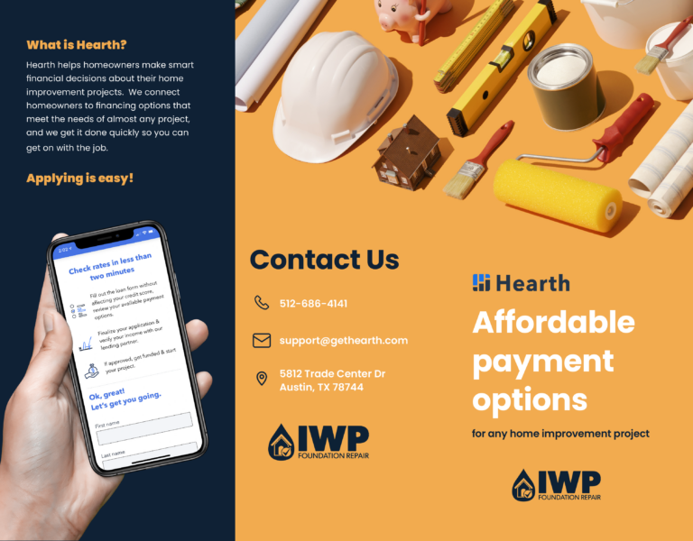 IWP Foundation Repair - Hearth Financing - Downloadable Brochure - 1