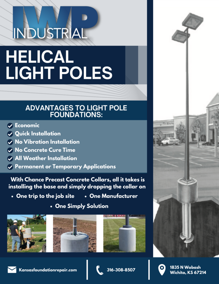 IWP Foundation Repair - Industrial Helical Light Pole - Downloadable Brochure - 1